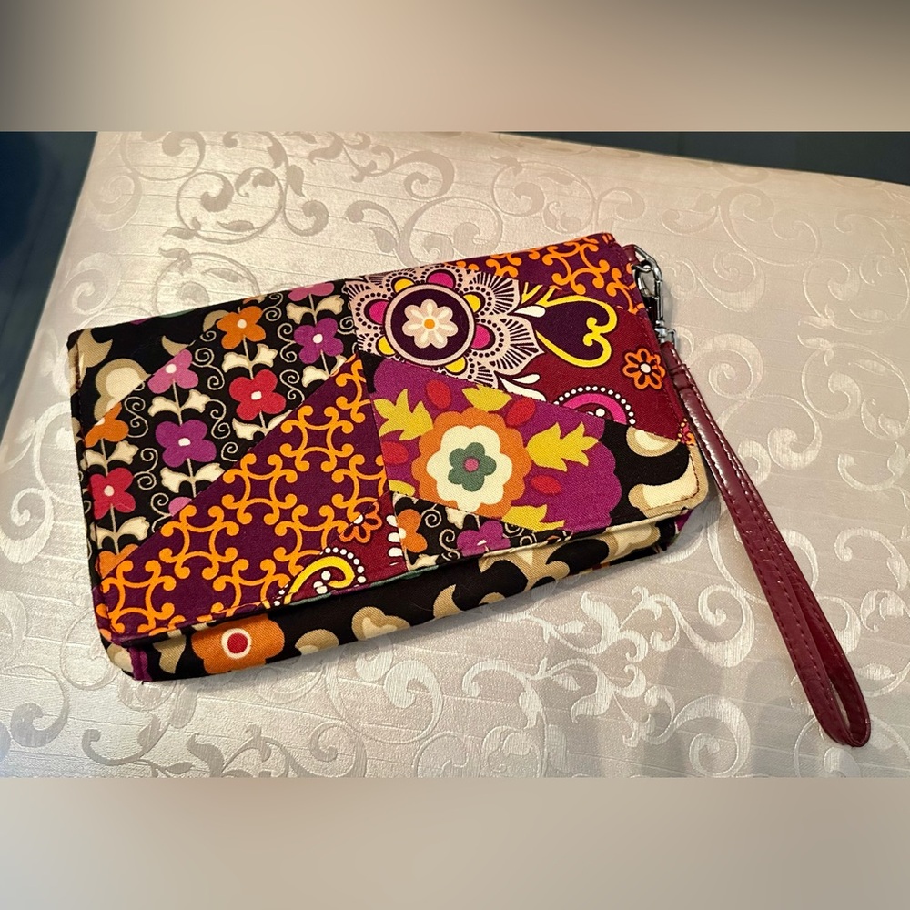 Vera Bradley Floral Patchwork Clutch